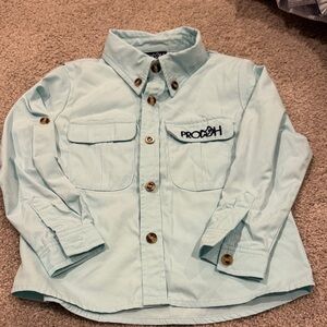 Prodoh Light Blue Button-Down Fishing / Outdoors Shirt